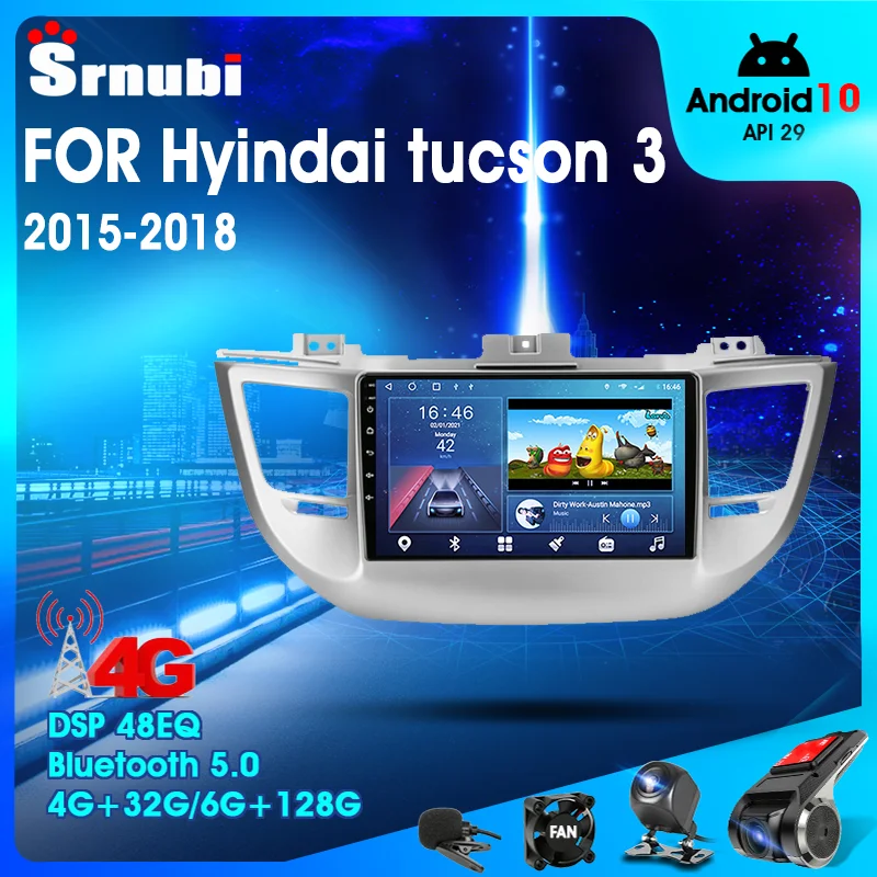 

Android 10 2 Din Car Stereo Audio Radio for Hyundai Tucson 3 2015-2018 Multimedia Video Touch Screen Player 4G Wifi Speaker MP5