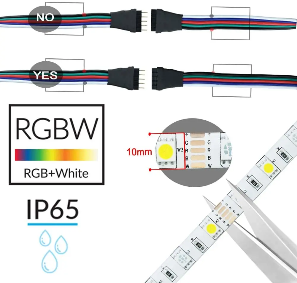 СВЕТОДИОДНАЯ лента SMD 5050 с регулировкой яркости приглушаемый светильник Wi Fi RGB RGBW