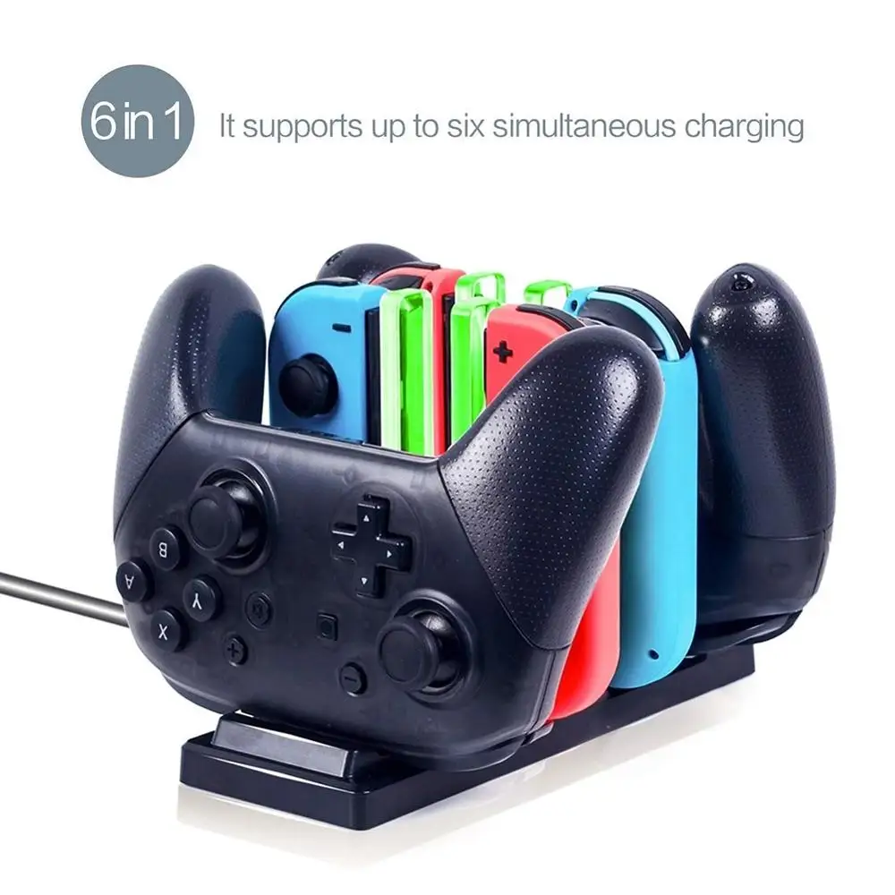 

New Controller Charger Charging Dock Portable Joy game con & Switch Pro Controller Charger For Nintendo Switch Pro Joystick