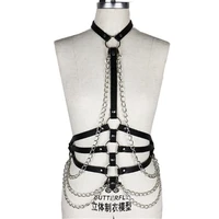 bdsm sexy langerie for women body harness bra chest bondage erotic cosplay lingerie cage bra gothic garter belt suspenders