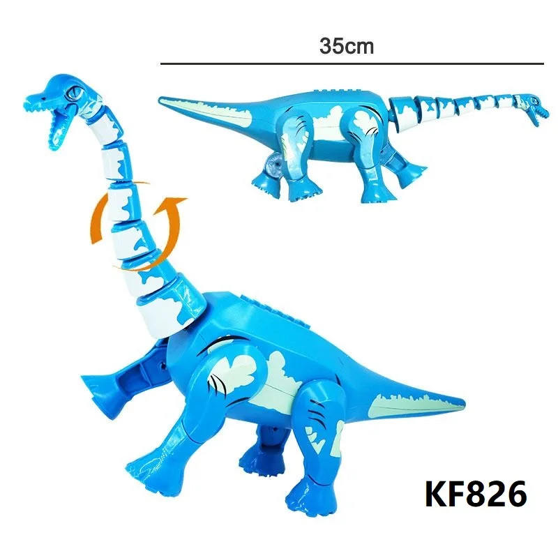 

KF826 Building Blocks Blue Dinosaur X-Tyrannosaurus Rex Green Treasures Baryonychus Figures For Children Toys KF822 KF823 KF824