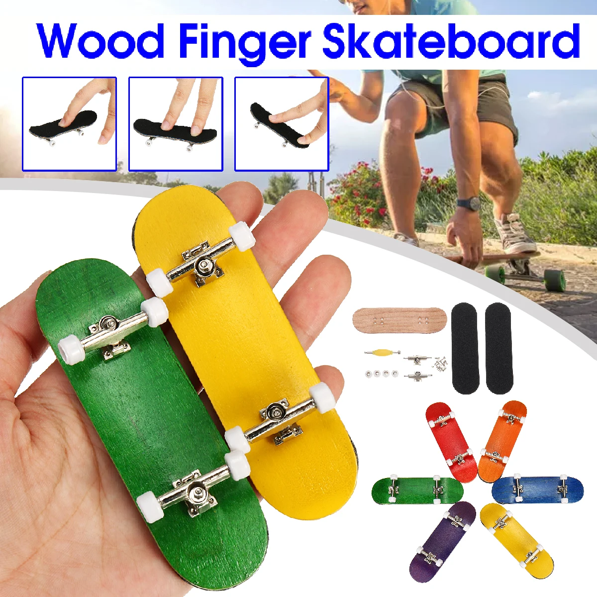 Деревянный скейтборд базовая игрушка для детей и взрослых подшипник колеса