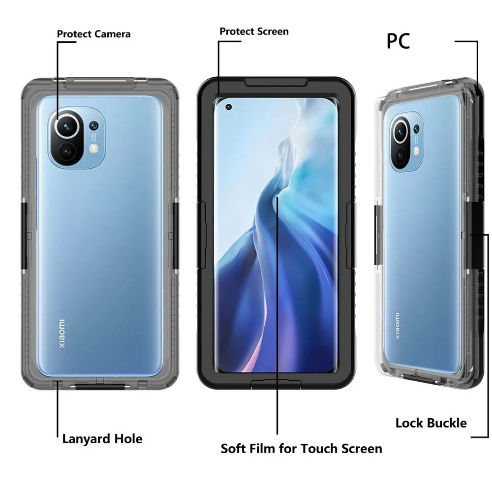 Водонепроницаемый Чехол IP68 для Xiaomi Poco X4 Pro чехлы телефонов противоударный чехол