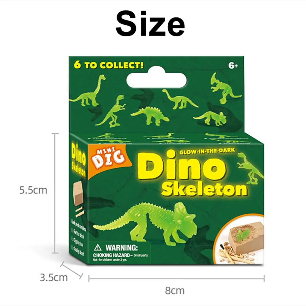 Светящийся каркас динозавра игрушки для детей Обучающие модель динозавра|Юный