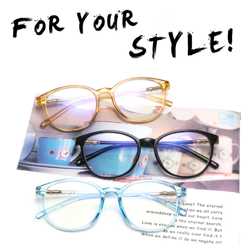 Новинка 2020 круглые женские очки оправа для очков с защитой от излучения