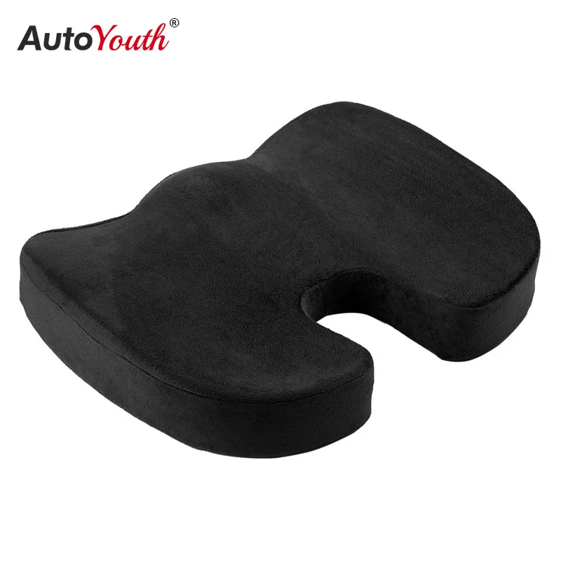 AUTOYOUTH подушка для сиденья черный копчик Ортопедическая подушка для сиденья поясничная поддержка комфортная прокладка из пены с эффектом памяти для стула автомобиля офисного дома