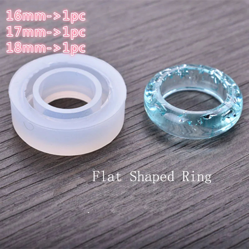 3pcs flat 1 шт. кошка Алмазная плоская форма Кольцо Кулон DIY силиконовая высушенная форма цветок ювелирные изделия аксессуары инструменты оборудование полимерные формы - Цвет: 3pcs flat