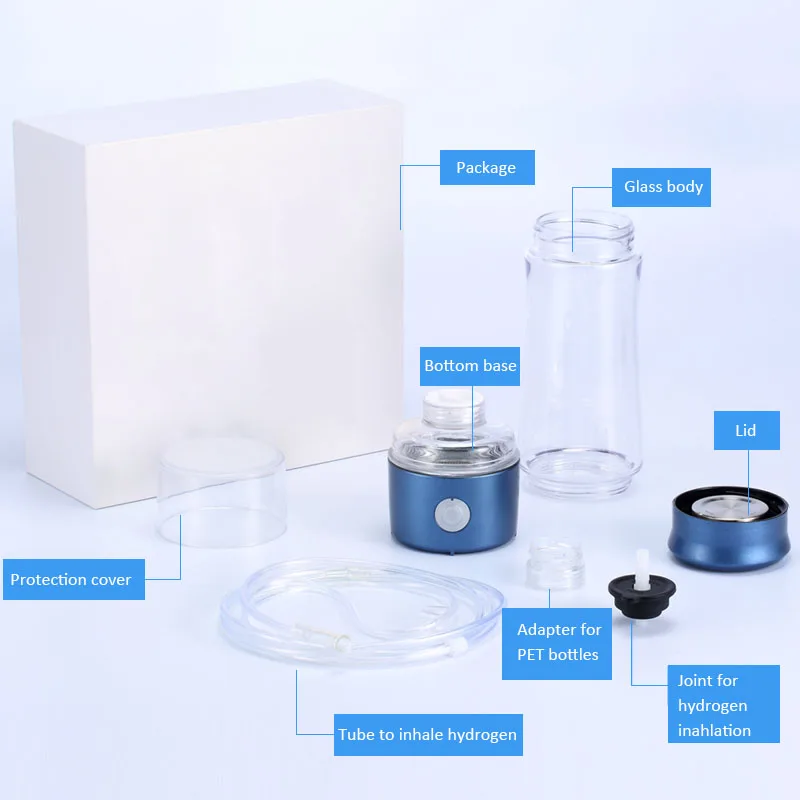 Генератор воды обогащенный водородом водородная бутылка с мембраной DuPont N324 H2 max