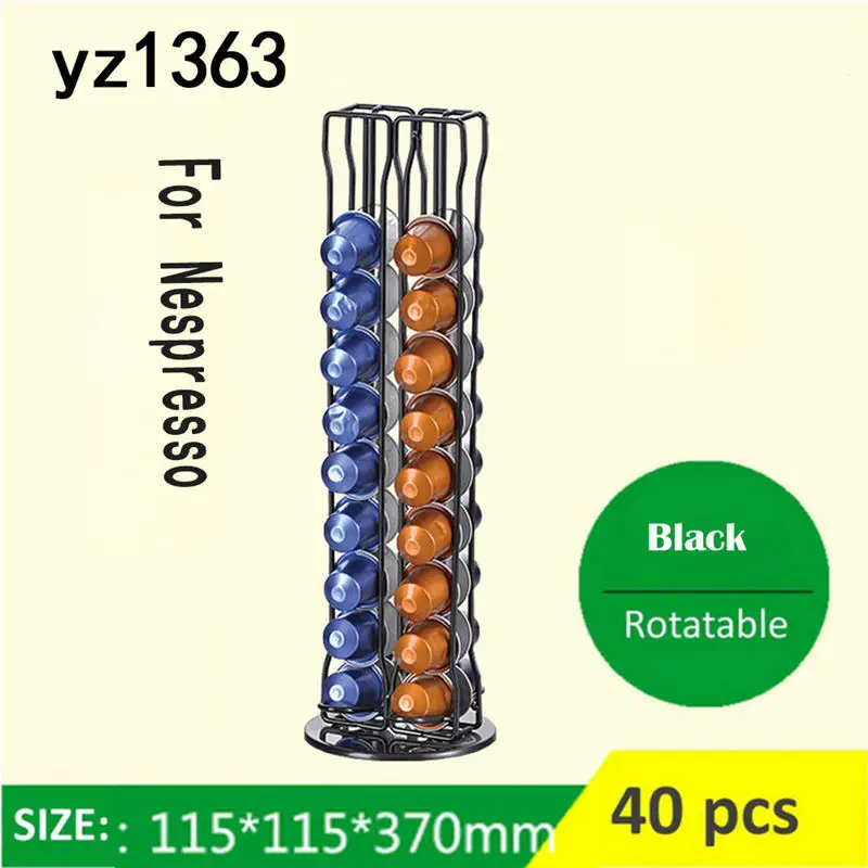 YZ1363 Железная кофейная посуда капсулы кофе nespresso Pot Holder Stand Capsule стеллаж для хранения полка органайзер для dolcegusto - Цвет: YZ1363