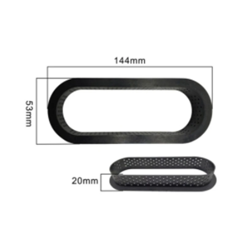 

Ring Oblong 114X53X20 Mm Set Mold Shape for Crostate Free Rings Whistle Kit