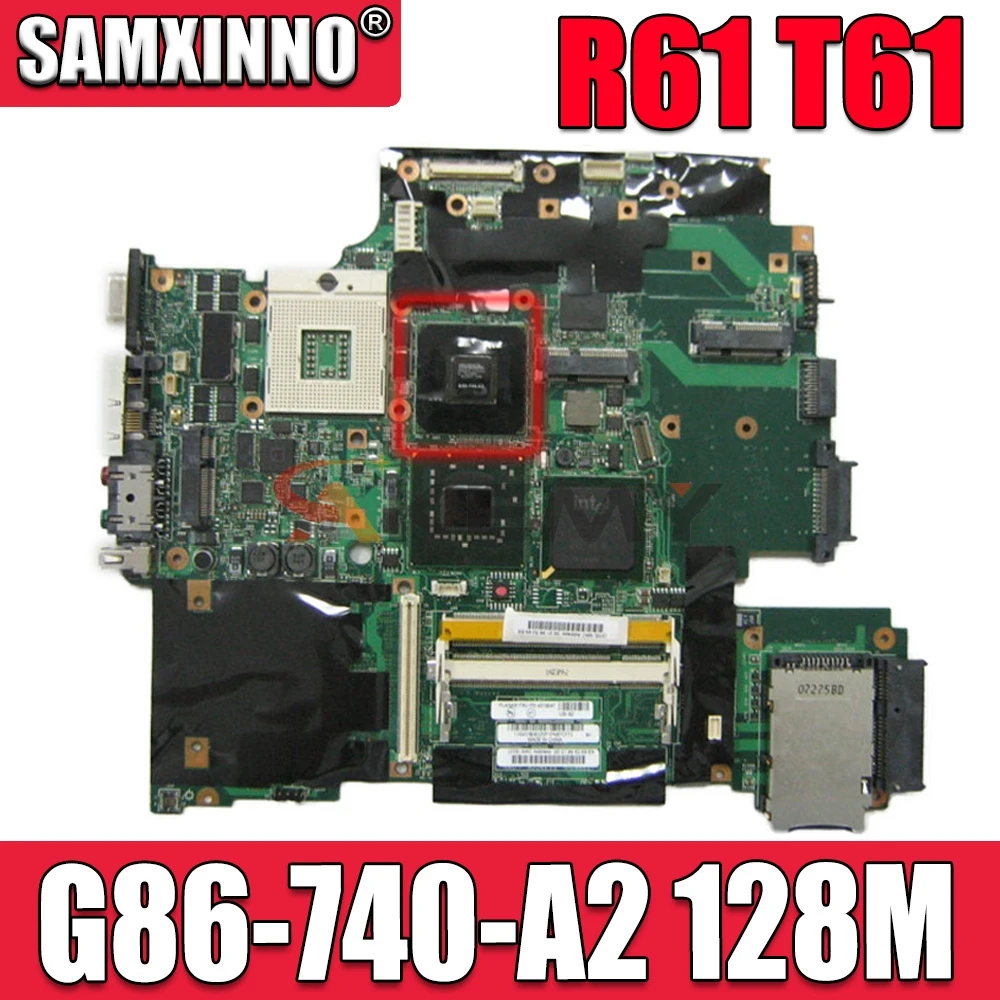 

Akemy 43Y9047 11S42X6803 для Lenovo IBM thinkpad R61 T61 15,4 "Материнская плата ноутбука 965PM G86-740-A2 128 М 42W7652 DDR2 42W7791