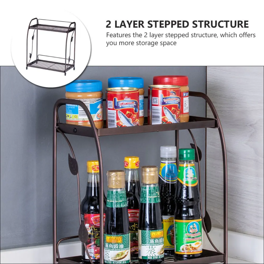 1 шт. кухонный стеллаж для хранения приправ бытовая полка всякой всячины | Дом и