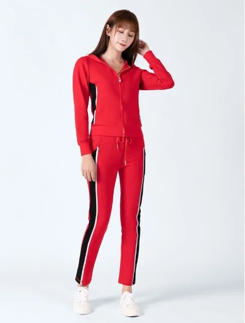 

Autumn New Leisure Sports Suit, Small, Slim, Temperament, Foreign Style, Aging, Large Size, Korean Sweater, Two-piece Suit