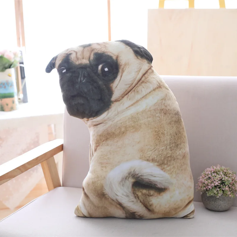3D Трехмерная имитация собаки Подушка Диван креативная забавная игрушка для