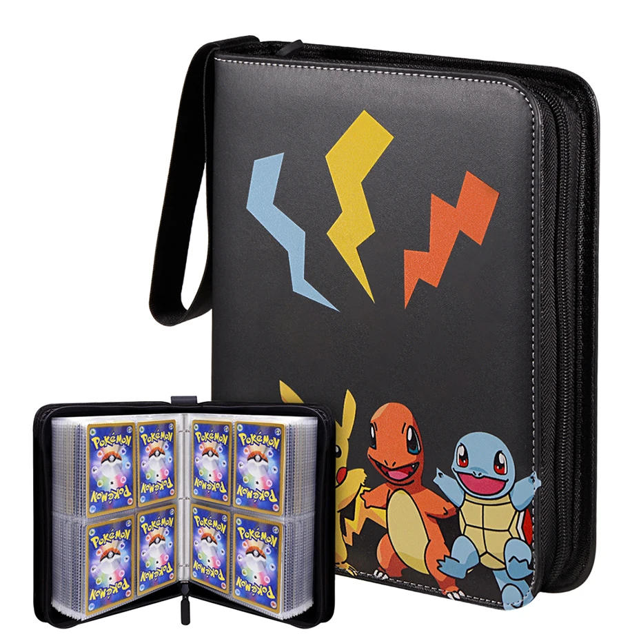 

Can Hold 200-400Pcs Cards Holder Album Pokemon Box Gx Francaise Card Holder For Pokemon Card Holder Game Cards Book