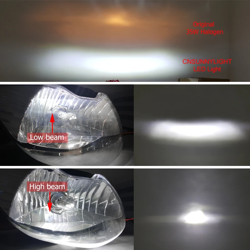 Лампа CNSUNNY светодиодсветодиодный для мотоцикла 1100 лм H4 P43t HS1 BA20D|light moto|light led h4light |