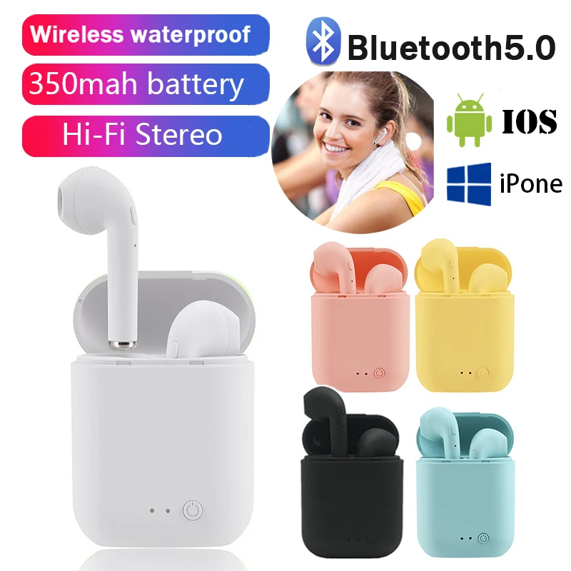 Беспроводные наушники Mini 2 TWS Bluetooth 5 0 спортивные с микрофоном и зарядным боксом