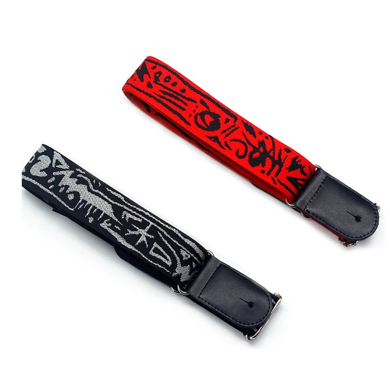 

P&P Embroidery Acoustic Electric Guitar Strap with Bass Music Hobby