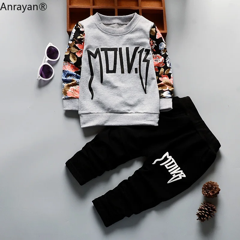 Детский спортивный костюм из 2 предметов футболка и штаны в богемном стиле для