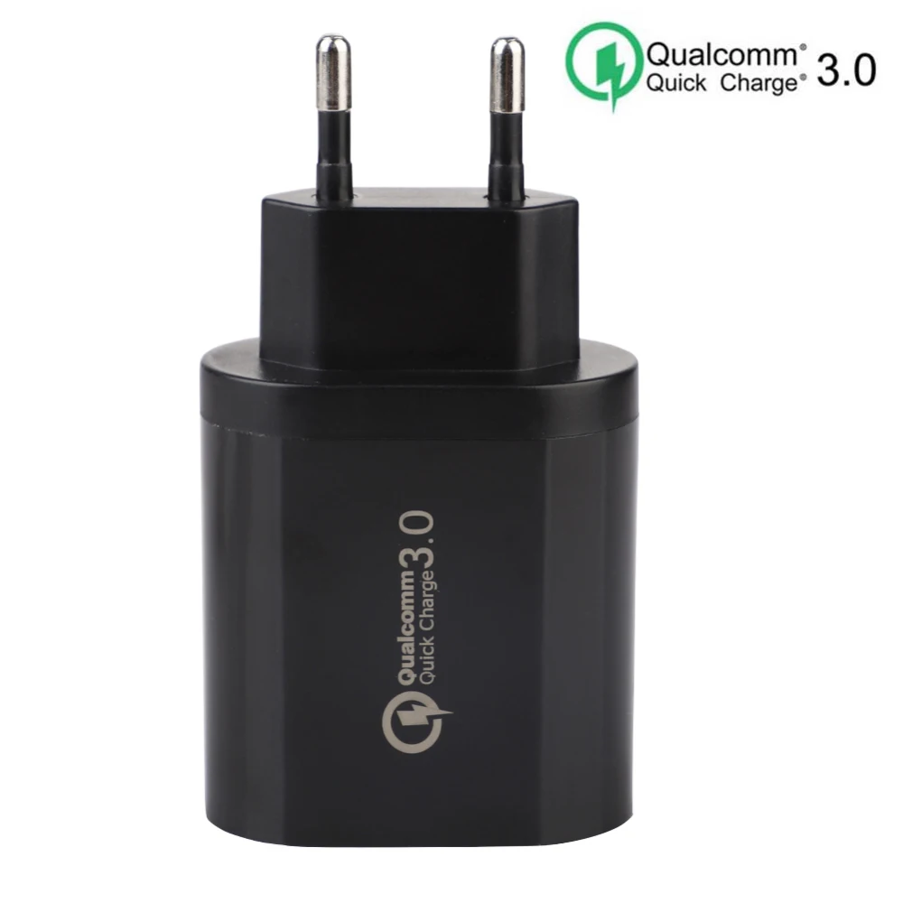3 USB зарядное устройство QC3.0 быстрое зарядное устройство для iPhone X 8 7 Xiaomi Mi 8 Быстрый Настенный адаптер зарядное устройство для мобильного телефона s EU штекер
