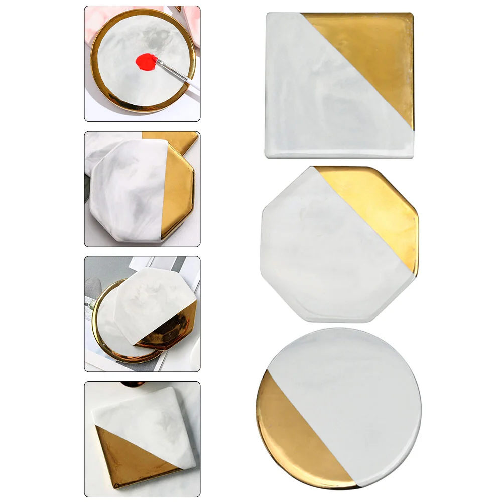 

3 шт. изысканные демонстрационные доски для дизайна ногтей, паллеты для смешивания цветов