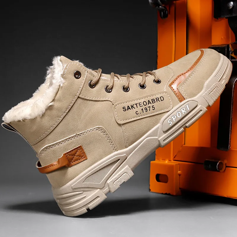 

2021 Autumn New High Top Work Shoes for Men Platform Ankle Boots Fashion Quality Martin Boots Outdoor Booties Zapatos De Hombre