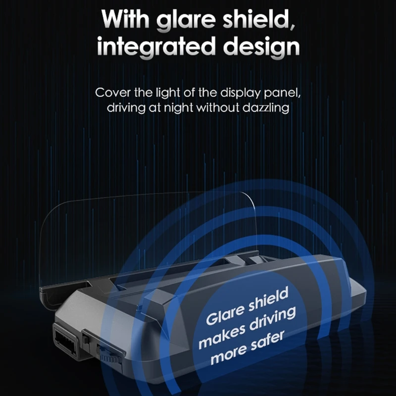 

L3 OBD2 Heads Up Display Car SUV HUD Multifunctional Speed Fuel Odometer Low Pressure Alarm Display