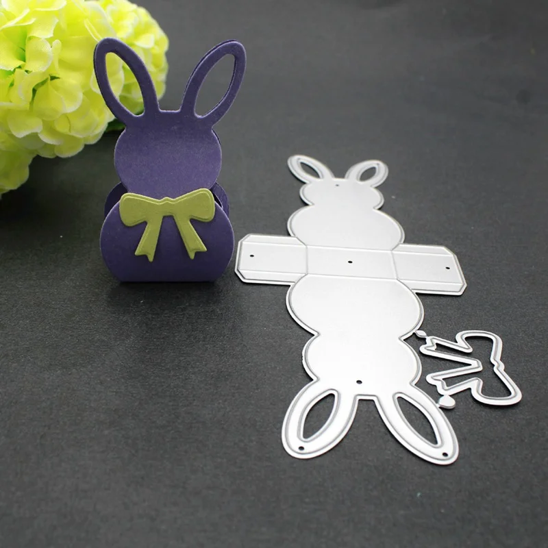 Пасхальный кролик ремесло металлические режущие штампы высечки формы конфеты