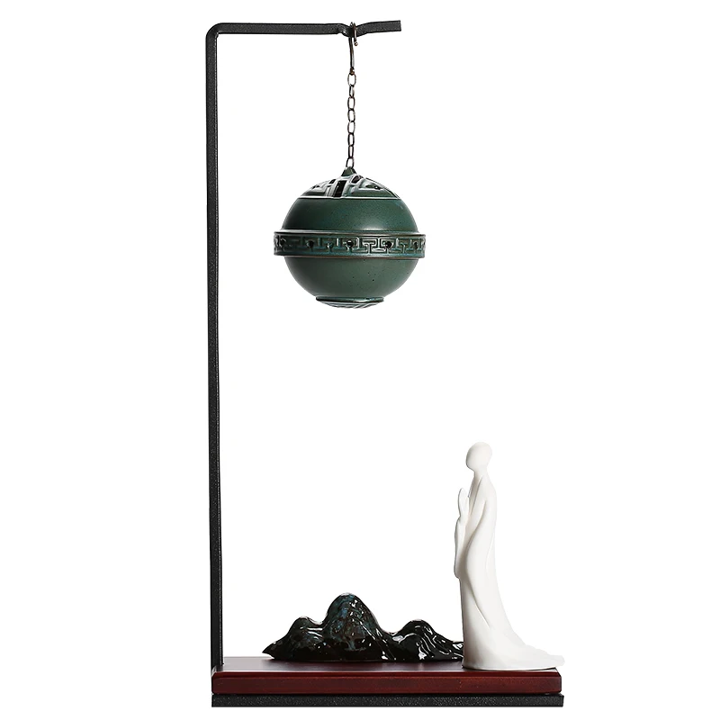

Hanging Ceramic Incense Burner Decoration Flower Vintage Backflow Incense Burner Holder Waterfall Encensoir Home Decor EB5XX