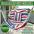 Портативное подвесное кресло-гамак, подвесное кресло-качели с 2 подушками для сада, дома и улицы, подвесное кресло-качели