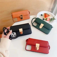 wallet strap case for iphone 12 mini 11 pro xs max xr x 7 8 6 6s plus cover luxury leather card shoulder lanyard phone bag capa