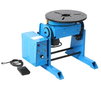 30kg girth welding positioner mini manual welding turntable rotating welding equipment for pipe or circle workpiece 110v220v
