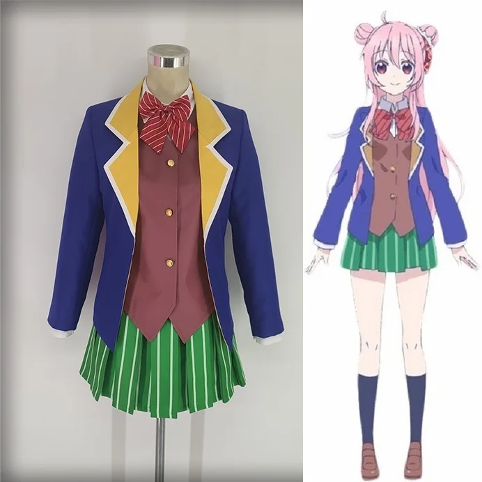 Костюм для косплея Happy Sugar Life Сату матсузака Косплей Аниме Женский костюм пальто