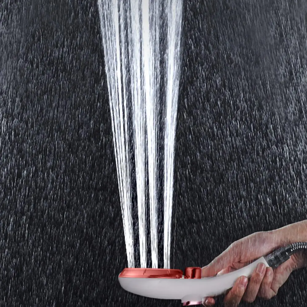 

Japanese Style Pressurized Shower Head With Switch Household Adjustable Shower Head Bathroom Water Saving Supplies