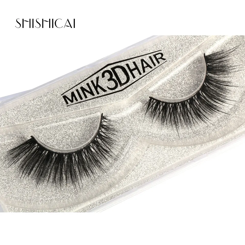 Норковые ресницы 3D норковые Толстые Накладные ручной работы безжалостные