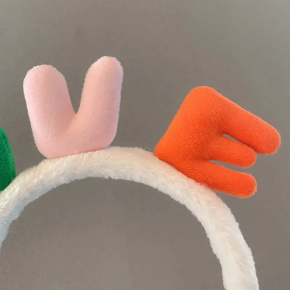 Новинка милая плюшевая заколка для волос с изображением ясеня лица макияжа