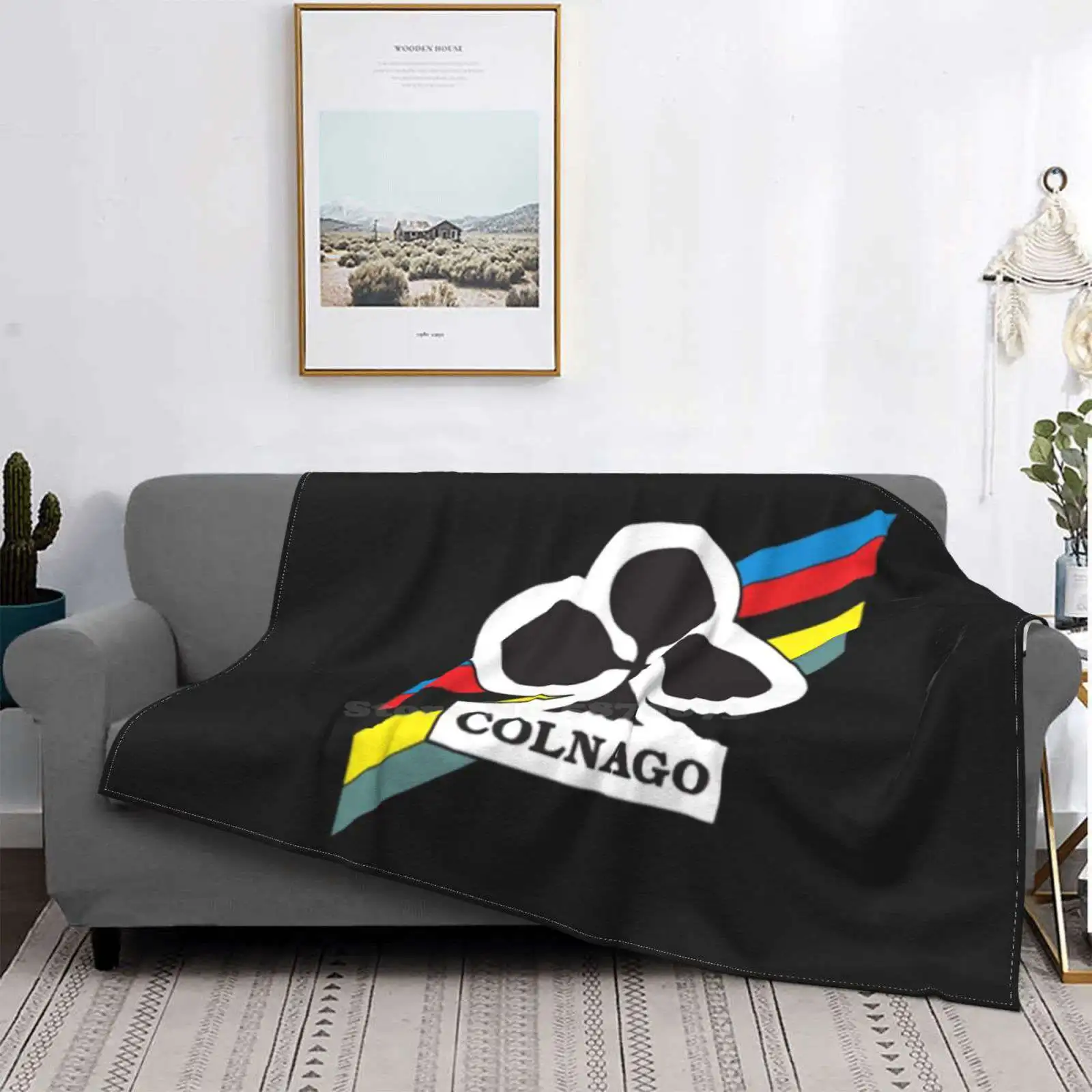 

Colnago-классическое итальянское Велосипедное Брендовое фланелевое одеяло с логотипом Ace Of Club и принтом в виде строчек