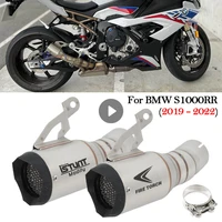 slip on for bmw s1000rr s1000 rr 2019 2020 2021 2022 motorcycle modify cnc exhaust system muffler escape moto racing link pipe