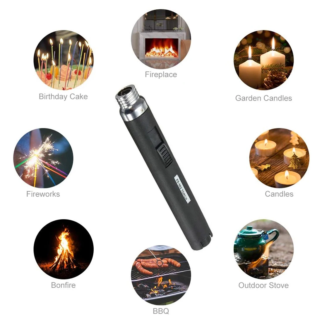 

Gas Burner Outdoor Camping Picnic BBQ Lighter Jet Flame Thrower Butane Torch Refill Lighter Soldering Torch Welding Tig Pencil