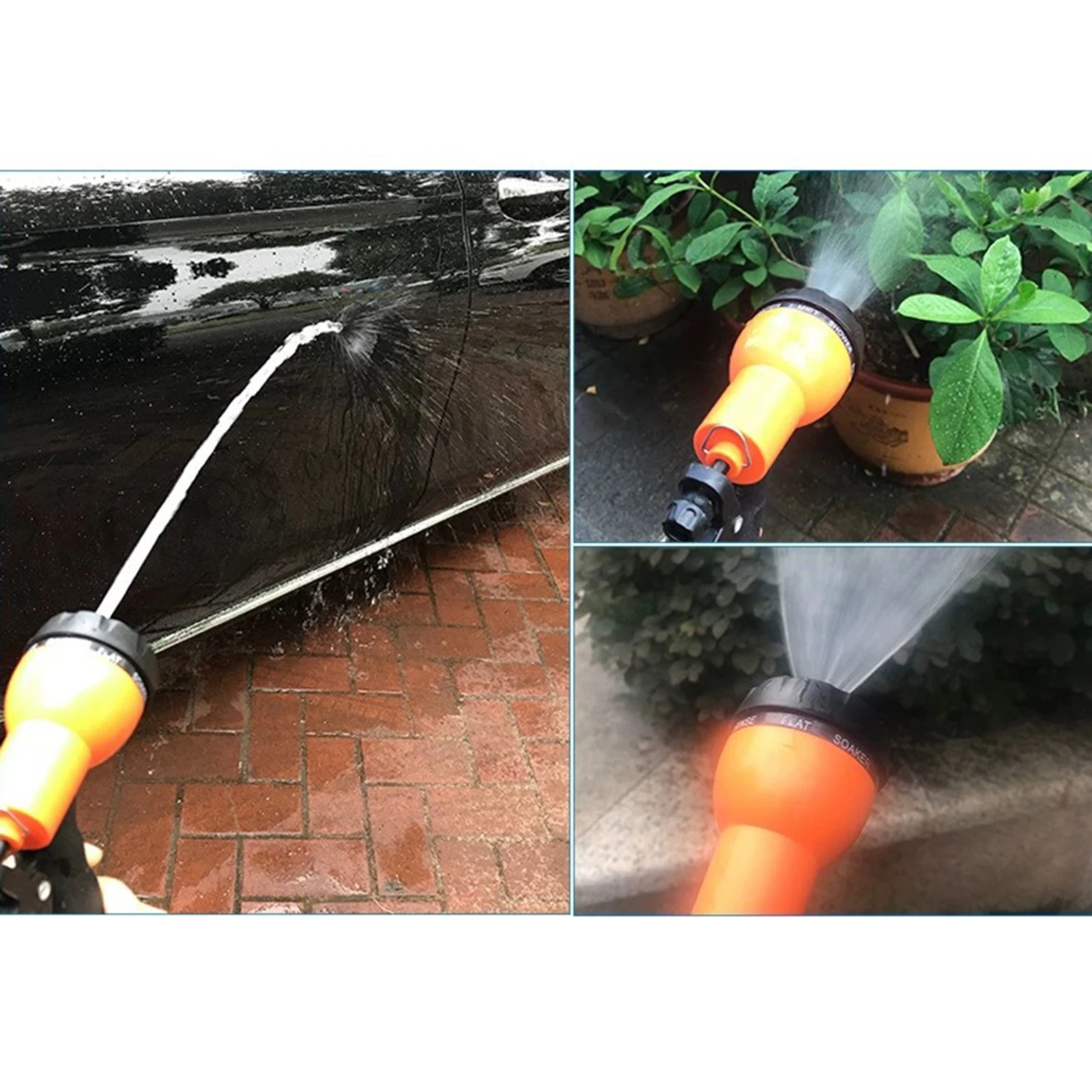 

Adjustable Water Gun Garden Hose Universal Connector Sprayer Sprinkler High Pressure Car Wash Gun Cleaning Watering Garden Set