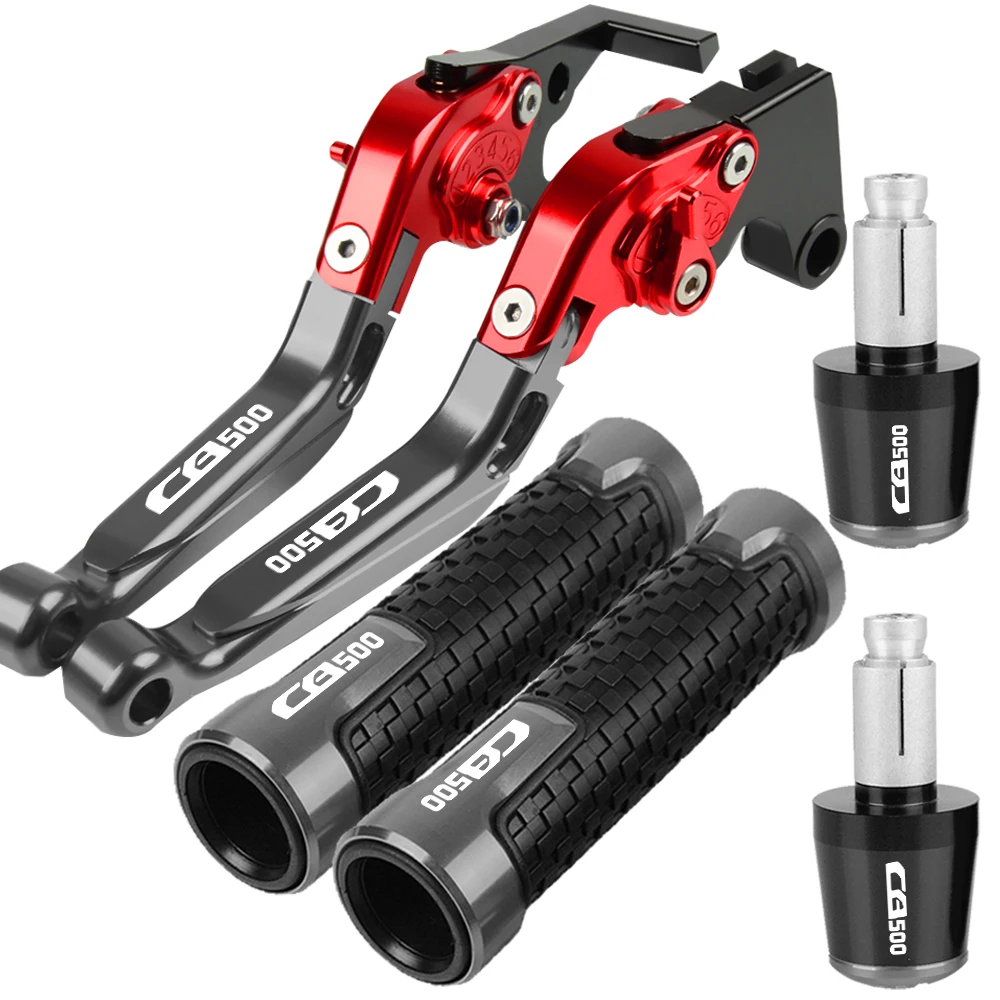 

Motorcycle Parts CNC Aluminum Brake Clutch Lever Handlebar Handle Grips Ends For Honda CB 500 CB500 1994 1995 1996 Accrssories