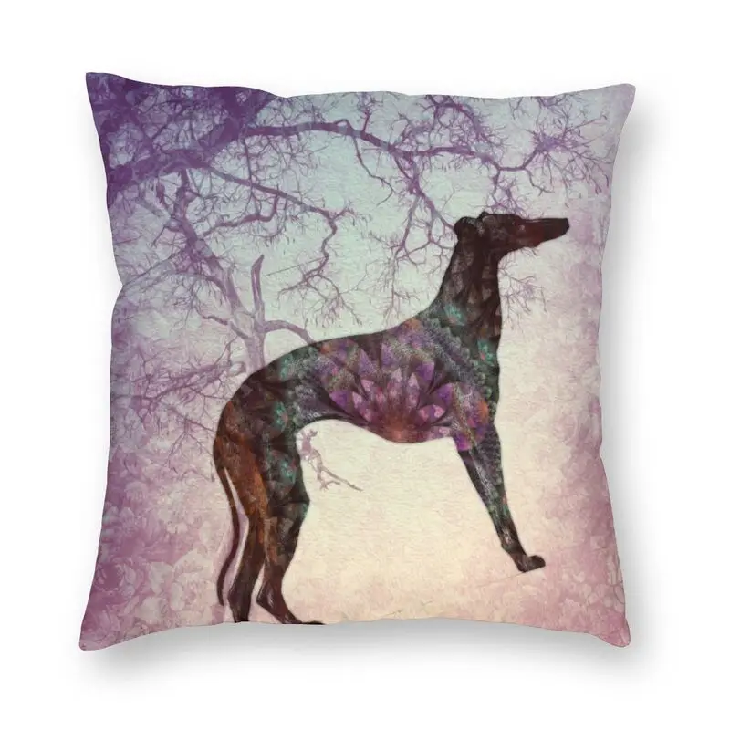

Soft Greyhound Enchantment Throw Pillow Case Home Decorative Custom Sihthound Animal Cushion Cover Pillowcover for Living Room