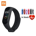 Влагостойкий смарт-браслет Xiaomi Mi Band 4, спортивный трекер Bluetooth, 3 цвета, дисплей AMOLED