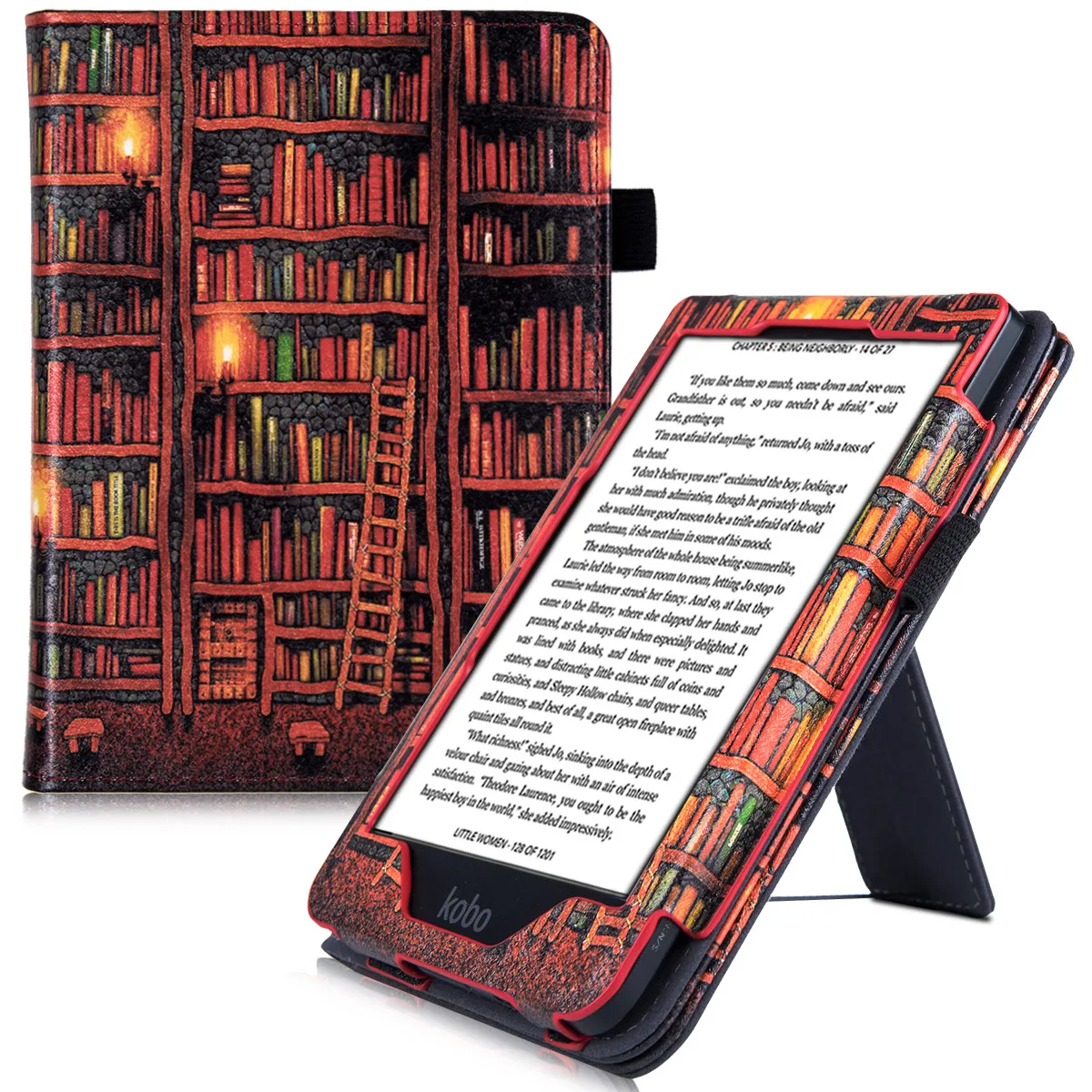 Чехол BOZHUORUI для Kobo clear HD с подставкой/ремешком на руку стандартный защитный чехол