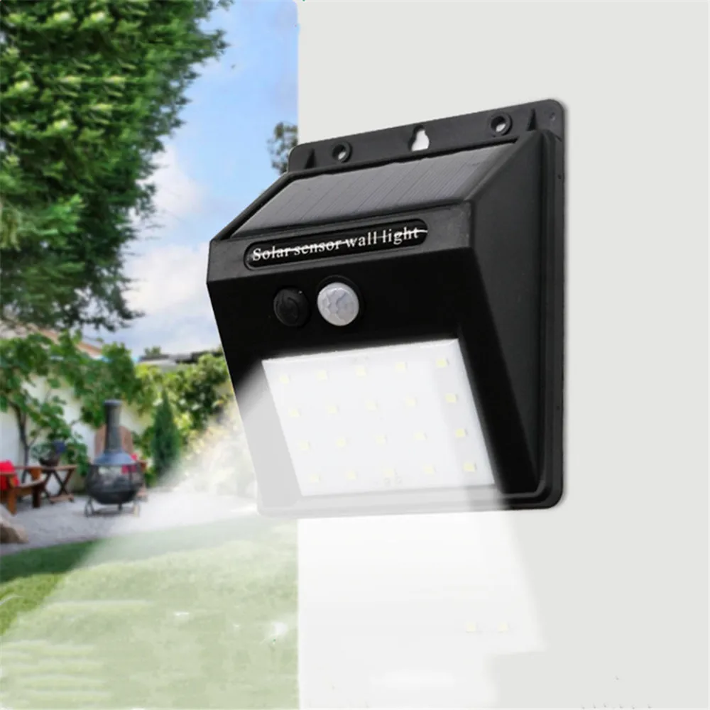 Уличный светильник на солнечной батарее с датчиком движения водонепроницаемый