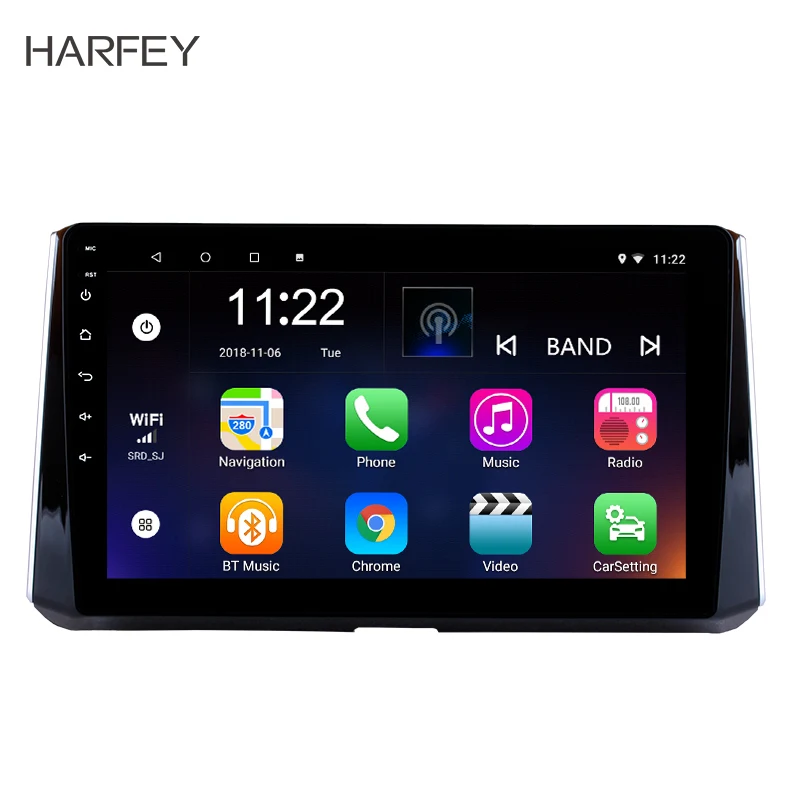 Автомобильная магнитола Harfey Android 10 0 Navi 2Din HD GPS для Toyota Corolla 2019 мультимедийный плеер