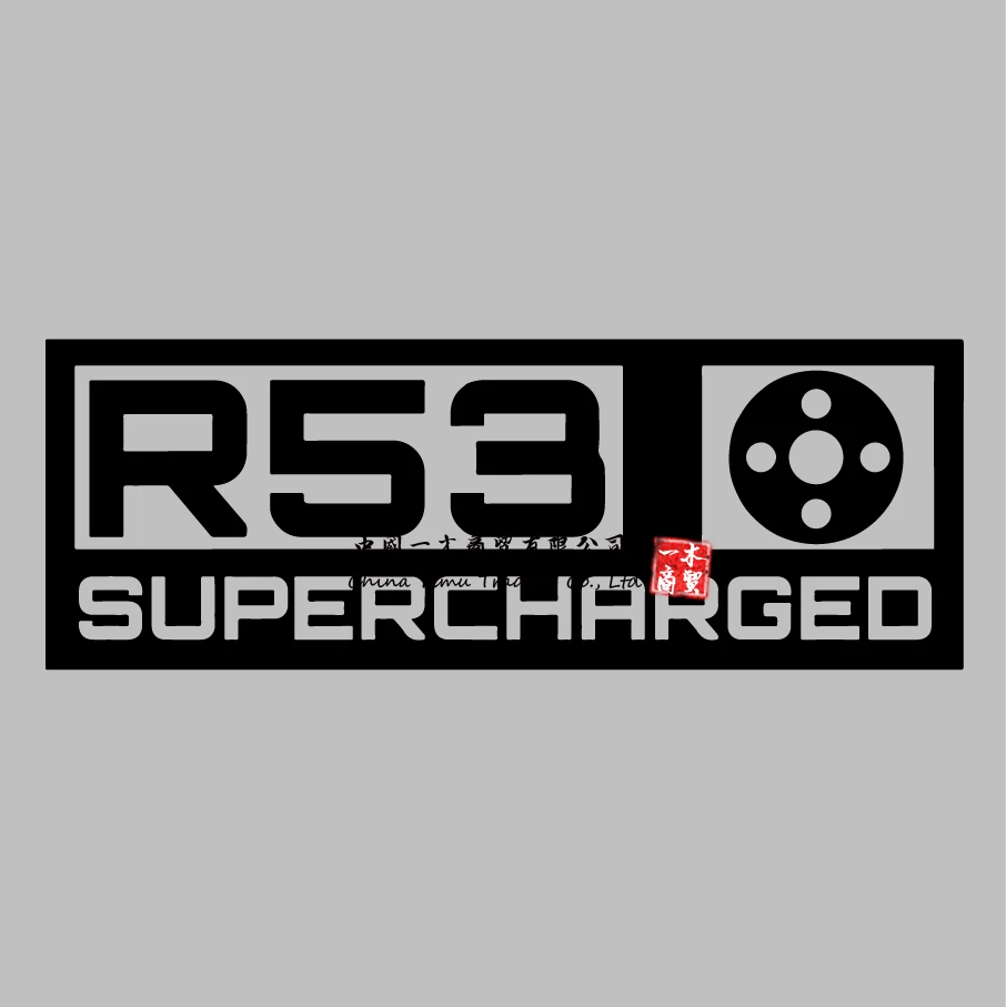 Car Goods Suitable for Mini Cooper S R53 Supercharged Car Vinyl Decal Sticker JCW  GP  Boost