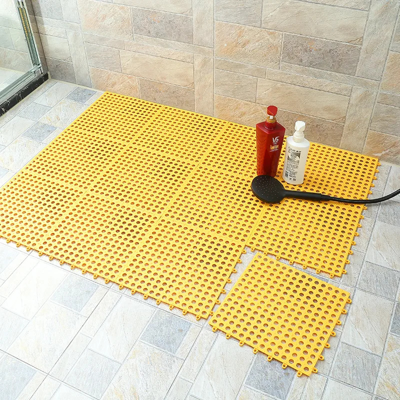

1/2/4/6/8 Pieces DIY Bathroom Anti-skid Mat Splicing Floor Mats Plastic Rug Set Massage Bath Pad PVC Floor Mat Rainbow Mat
