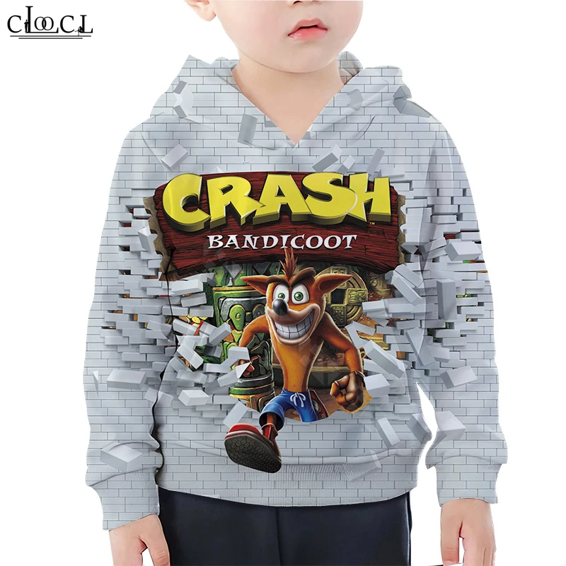 Hoodies 5 Детские игры аварии толстовки Bandicoot 3D принт Одежда для мальчиков и девочек детская толстовка Повседневное Мода Naughty детский пуловер Топы M007 - Цвет: Hoodies 5