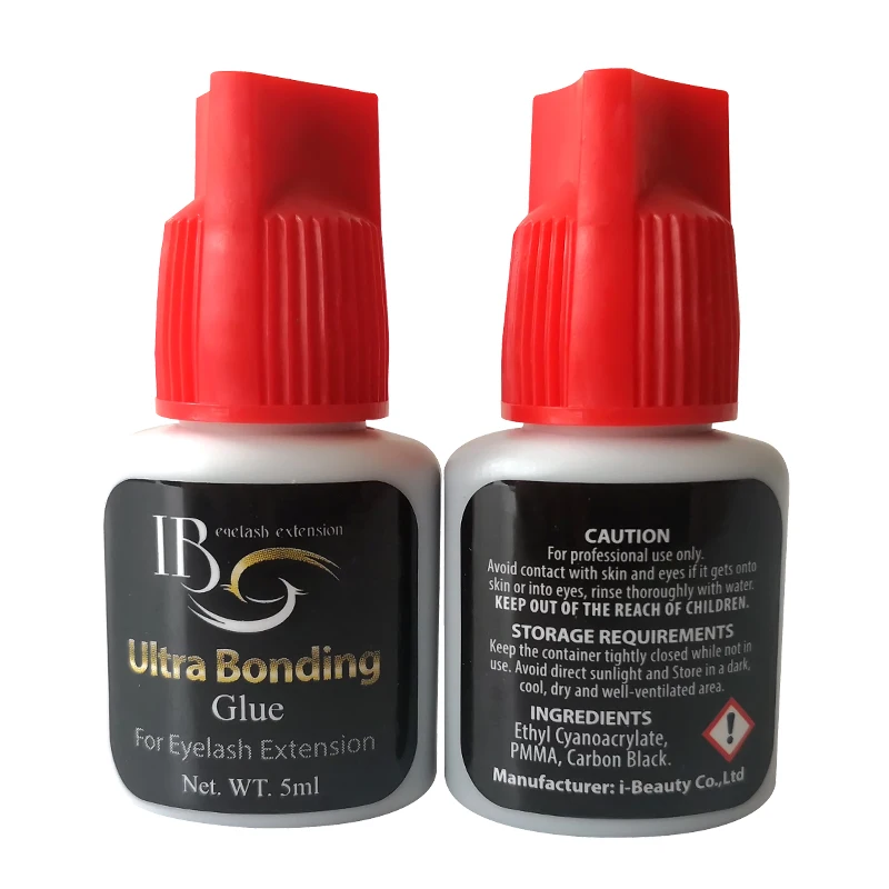 

I Beauty 2-3 Second Fast Dry Glue For Lashes 1 bottle/lot Ultra Bonding glue Red Cap I Beauty Glue For Eyelash Extension 5 ml